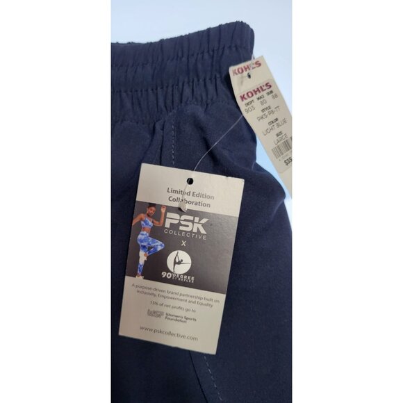 90 Degree PSK Collective 2 in 1 Womens L Shorts Navyblue  Limited Edition - Picture 3 of 7